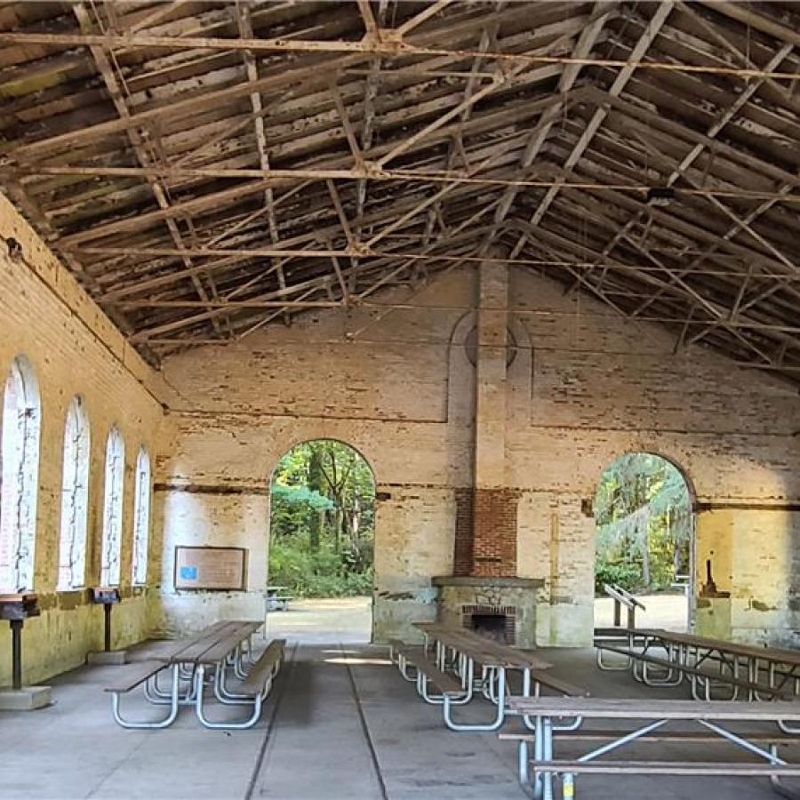 Torpedo warehouse interior military historic building