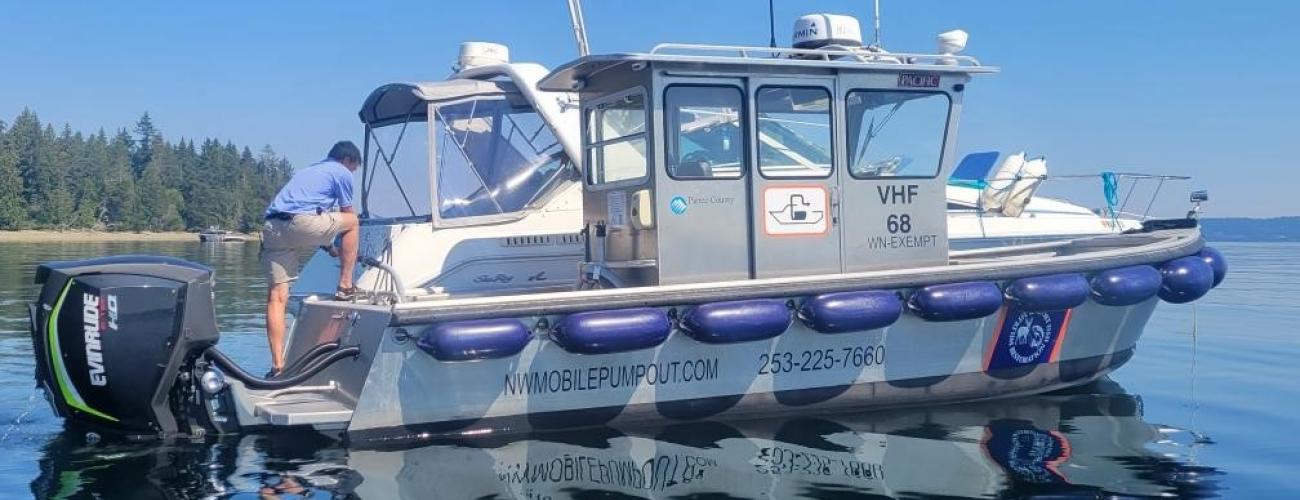 mobile pumpout boat in Pierce County