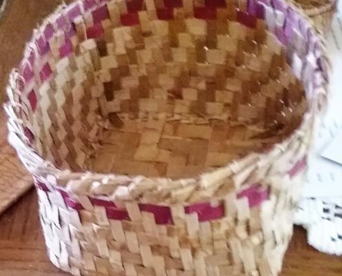 Makah Tribal Style Cedar Bark Basket