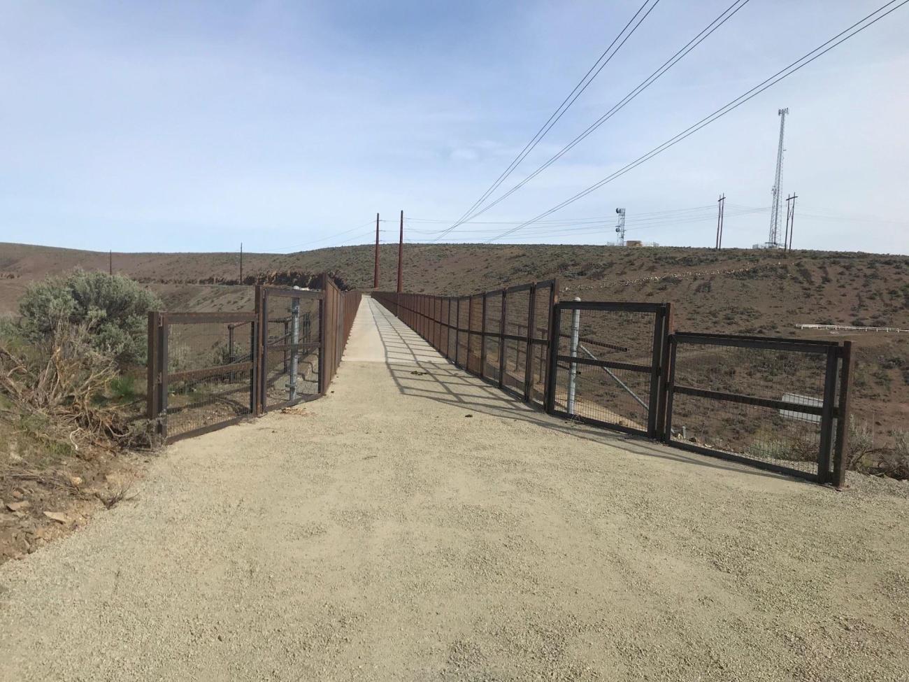 View of the Renslow trestle on the Palouse to Cascades Trail