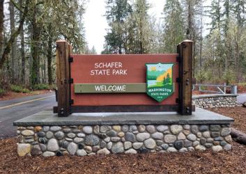 entrance sign to new campground