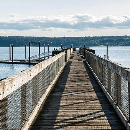 dock at a beach