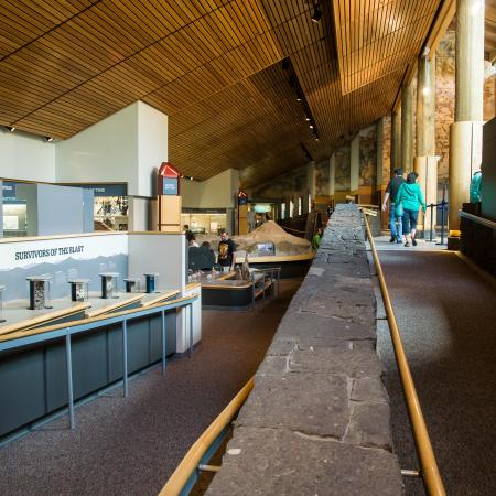 walkway of interior of visitor center
