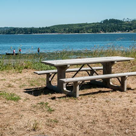 Shine Tidelands Picnic area view of Hood Canal