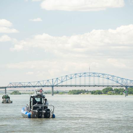 marine law enforcement patrol vessels on the water