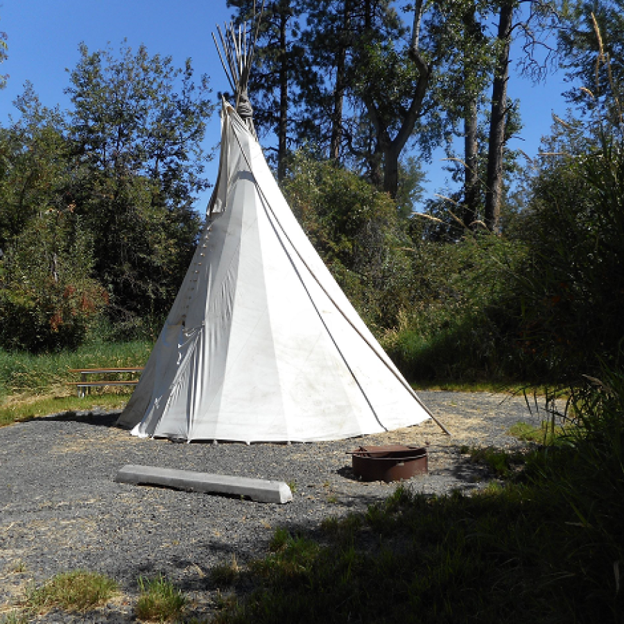 Lewis & Clark Trail Teepee Close-up