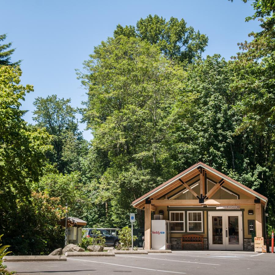 The ranger station at Dosewallips State Park.