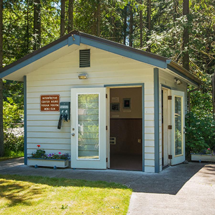 The interpretive center at Sequim Bay near the campgrounds.