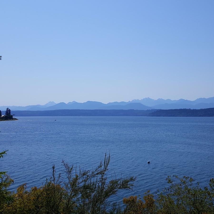 Kitsap Memorial view of Hood canal and Olympic mountains