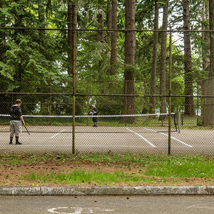 Twanoh State Park tennis court.