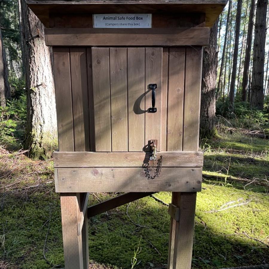 Food box in campground