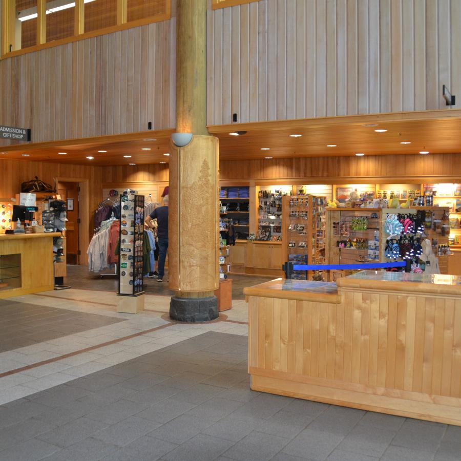 Visitor Center Gift Shop and information desk