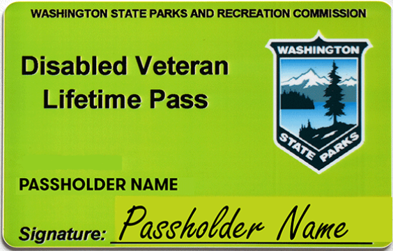 Picture of disabled veteran pass
